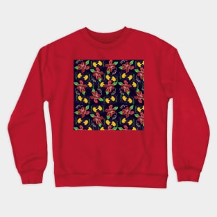 Flowers Under The Night Sky Crewneck Sweatshirt